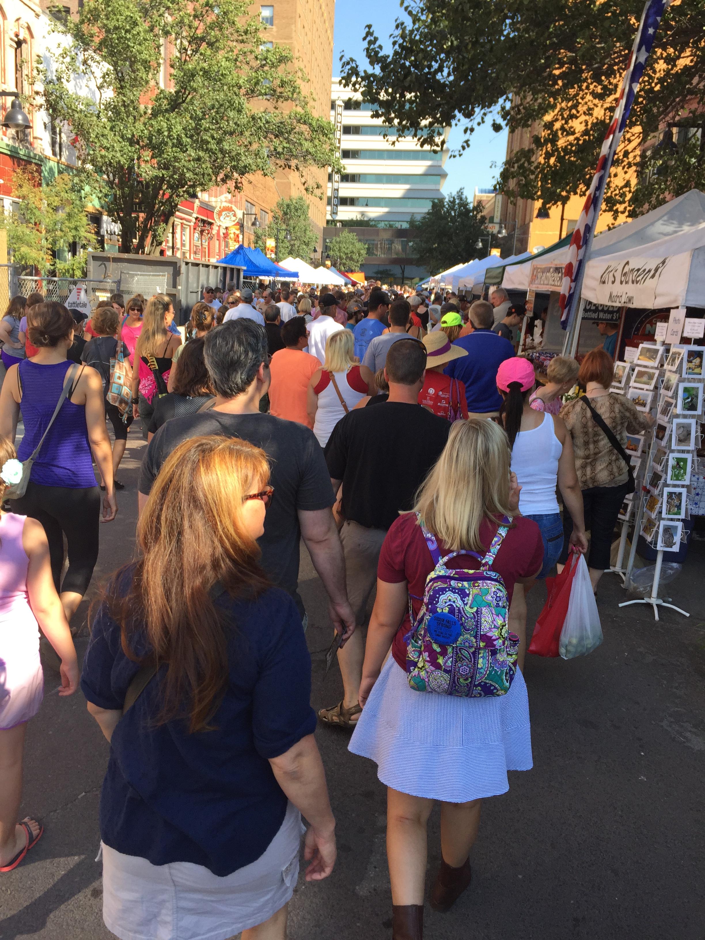 DSM Downtown Farmers' Market is open every Sat. 7am-noon. It is ranked #2 in the US (behind Seattle).